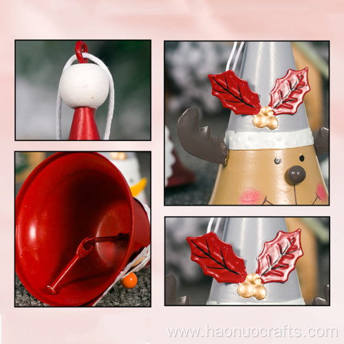 Cute Christmas Hanging Bells Wrought Iron Decoration